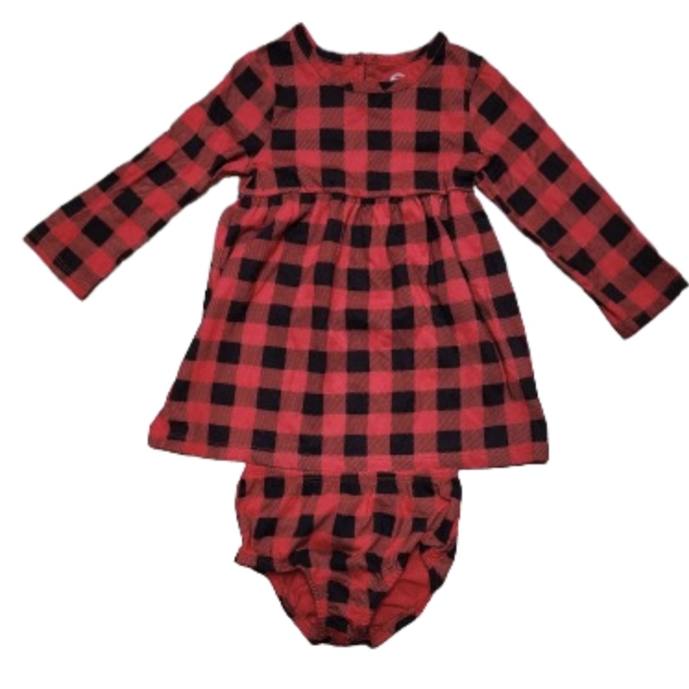 Wonder Nation, plaid dress with bloomers 18mth